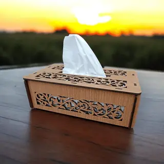 Wooden Tissue Box