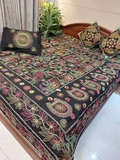 Nakshi Kantha Quilt