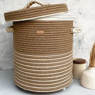 Jute Laundry Basket