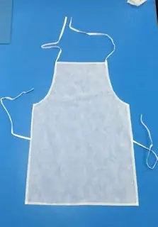 Disposable Non-Woven Bib Apron (White)
