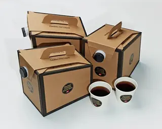 Premium Coffee Cup Carry Box