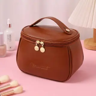 Leather Makeup Bag
