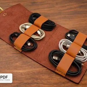 Leather Charging Cable Holder
